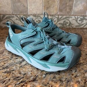 Hoka One One Hopara Womens Teal Blue Hiking Sandals Waterproof Size 10